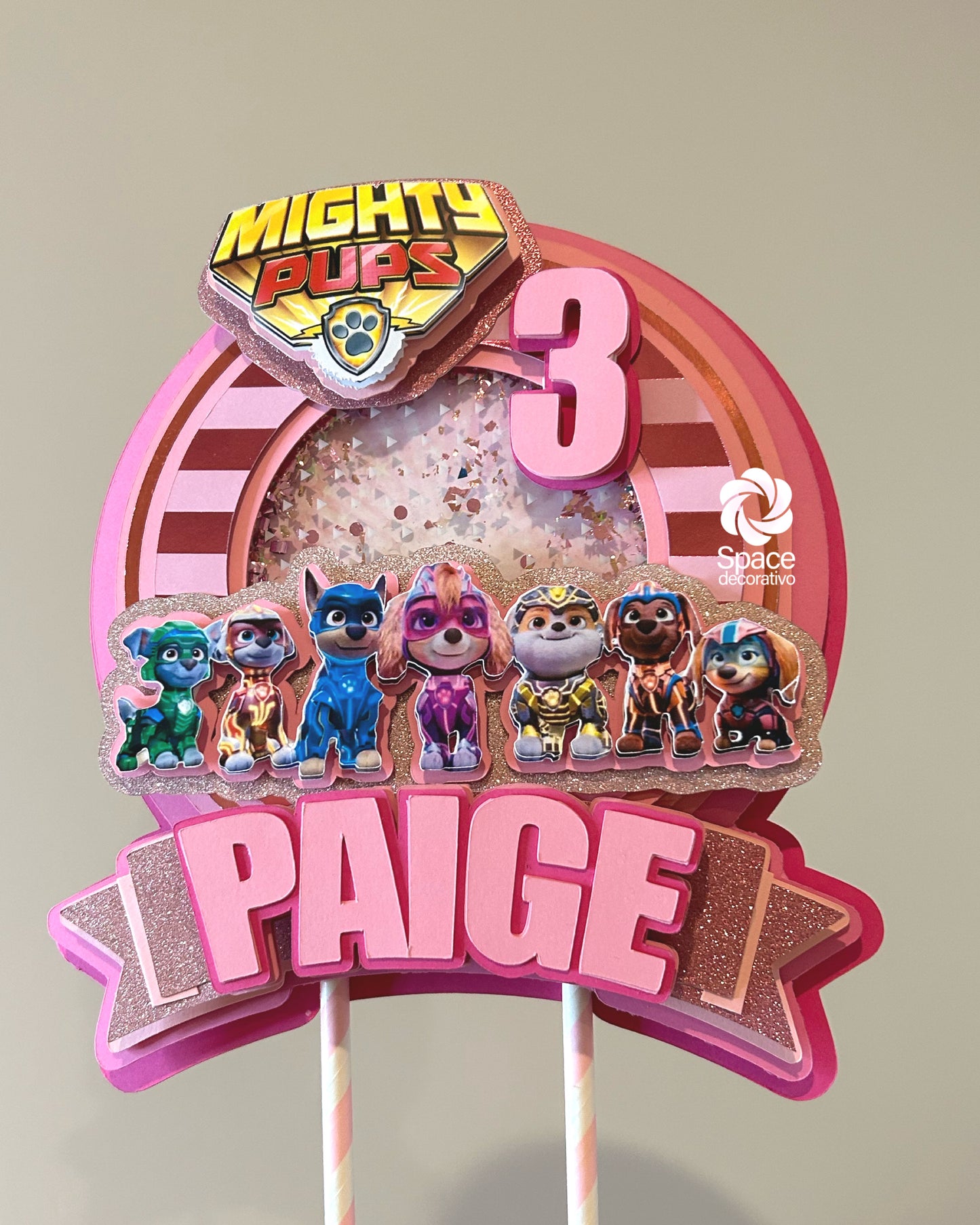 Cake topper Mighty Pups