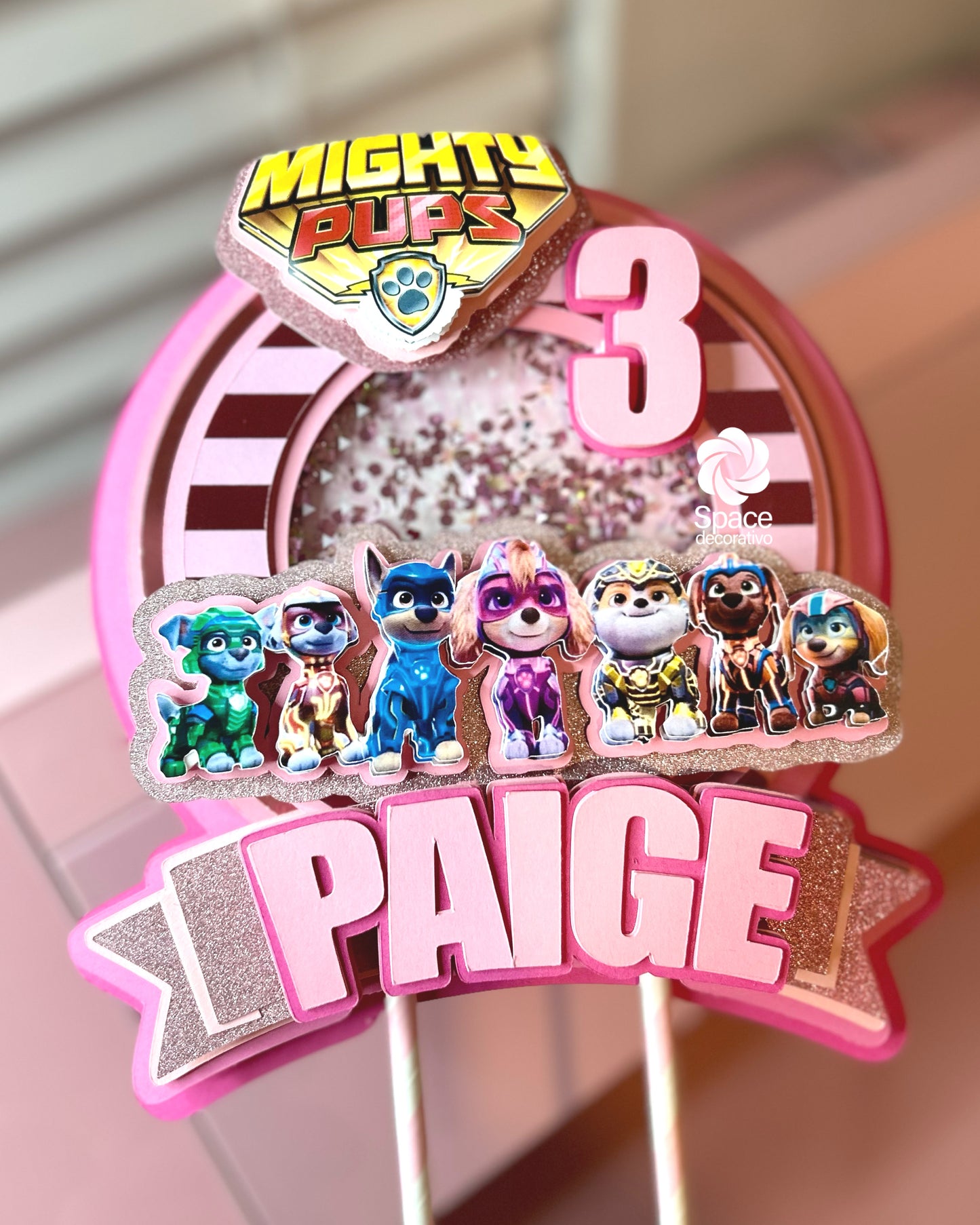 Cake topper Mighty Pups