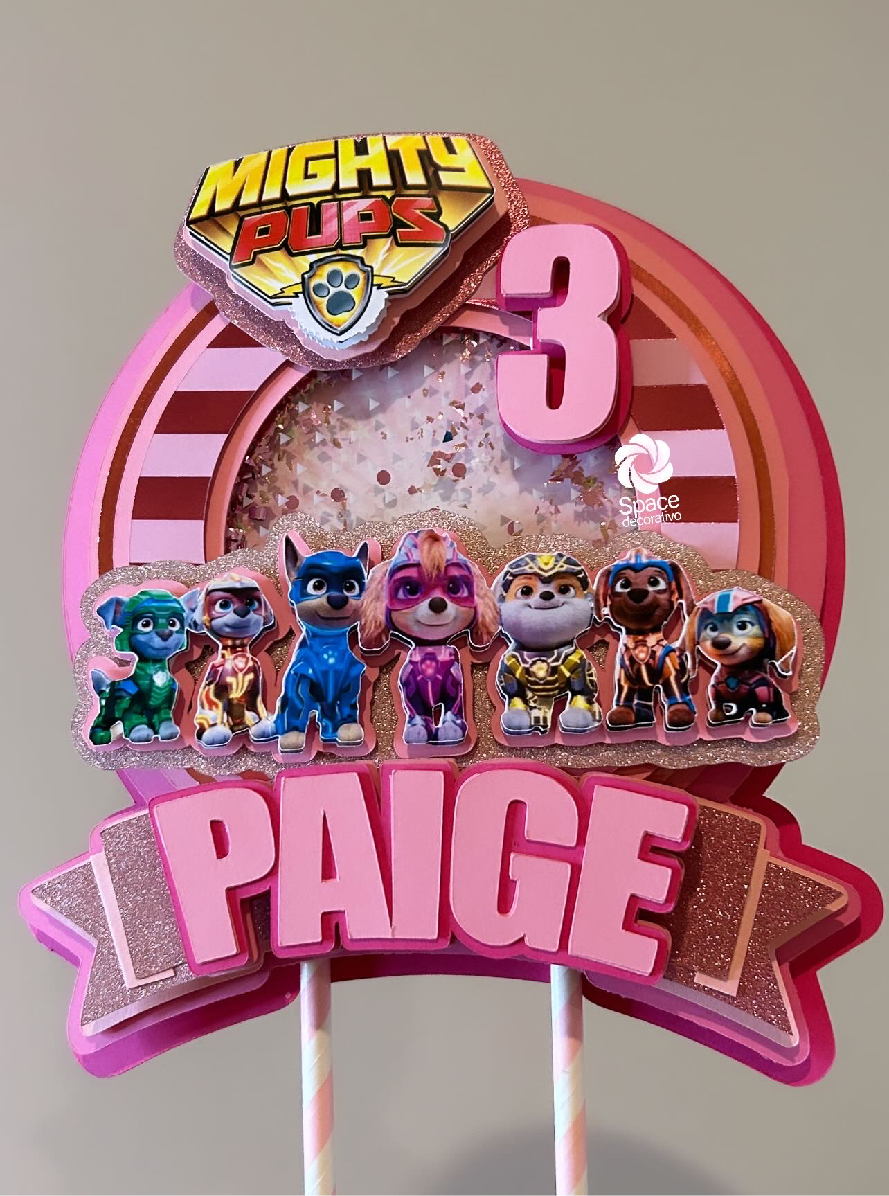 Cake topper Mighty Pups