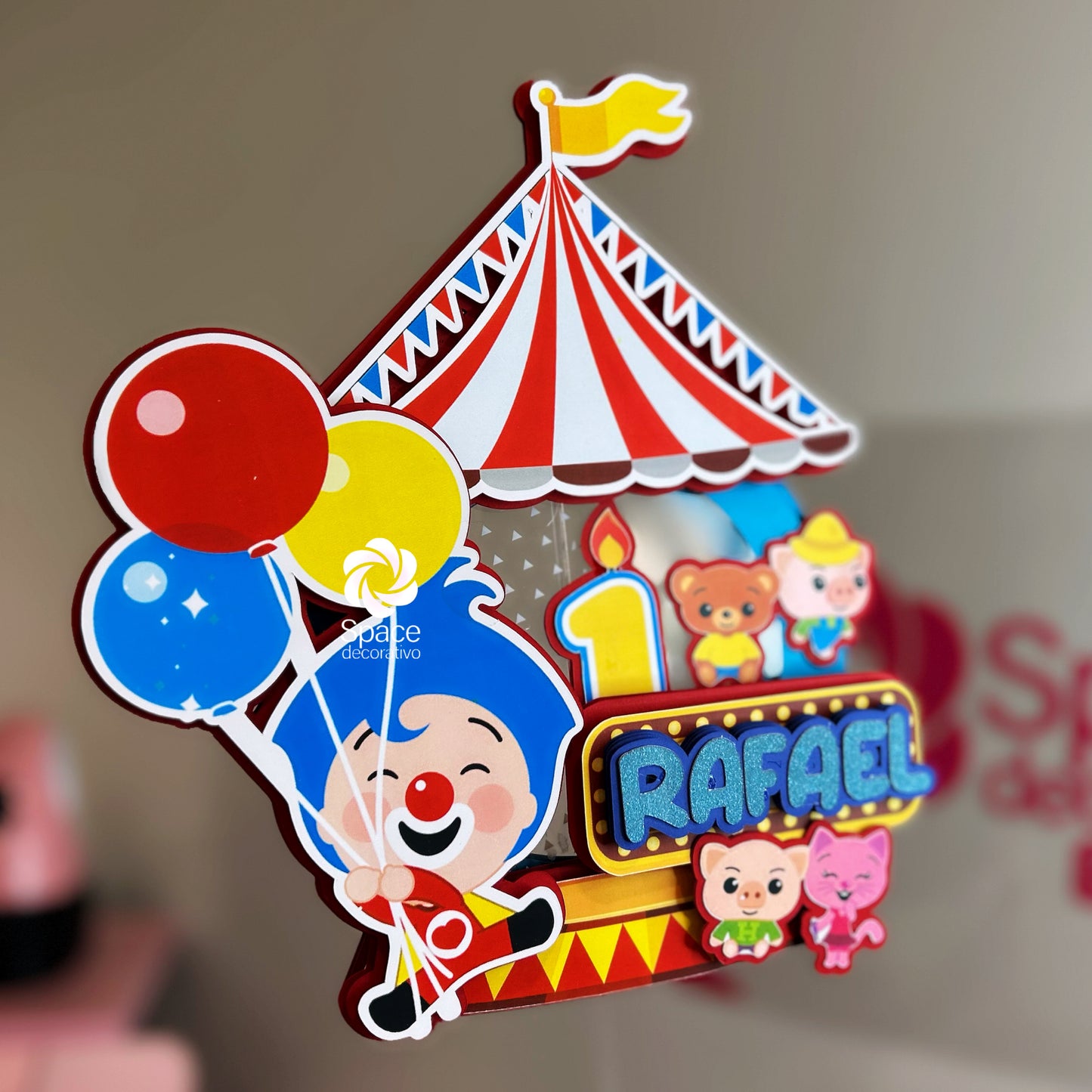 Cake topper plin plin