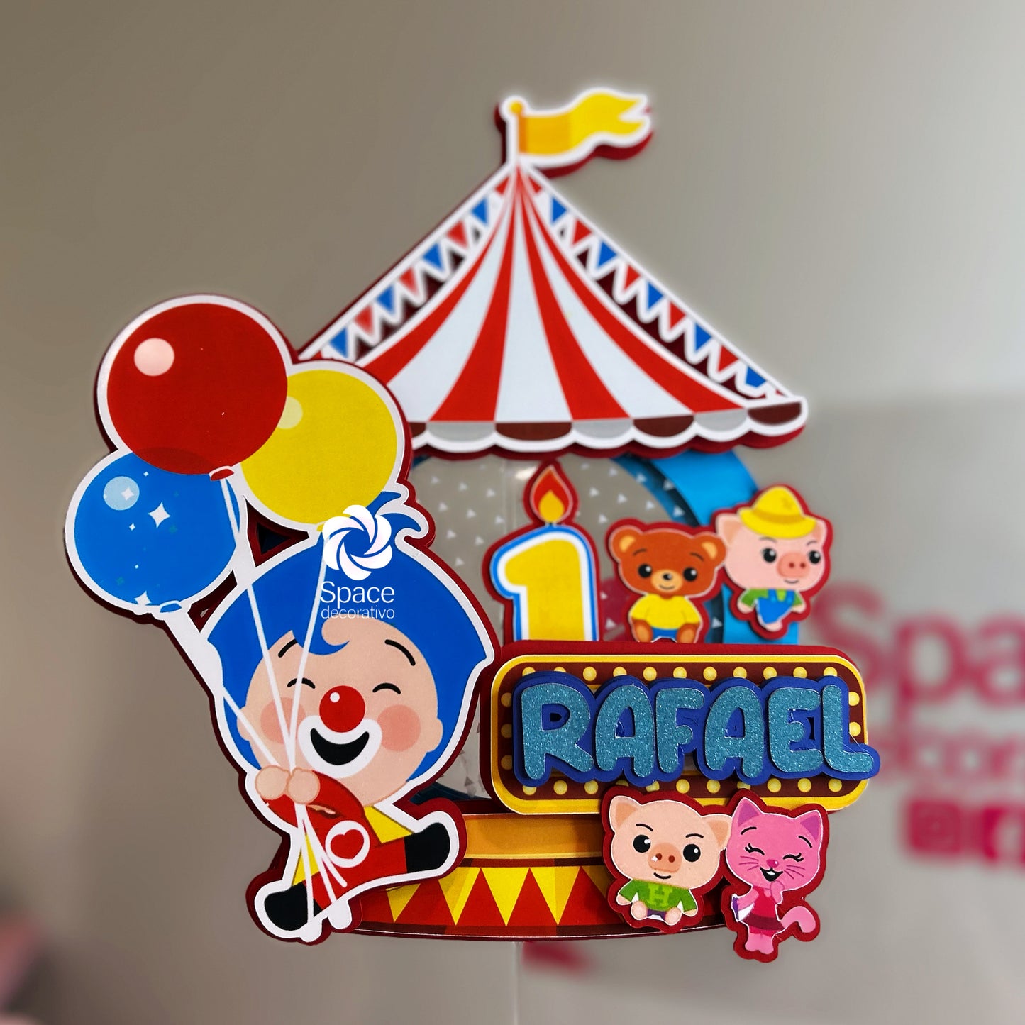 Cake topper plin plin