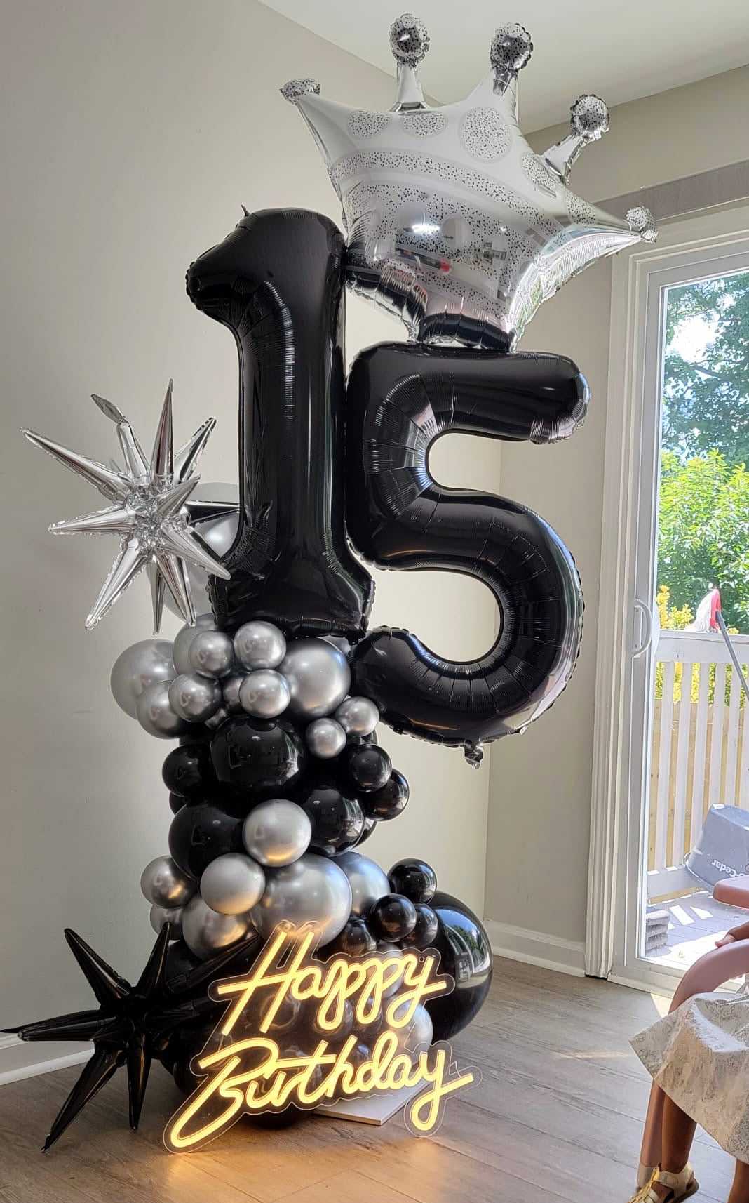 Bouquet de globos con base