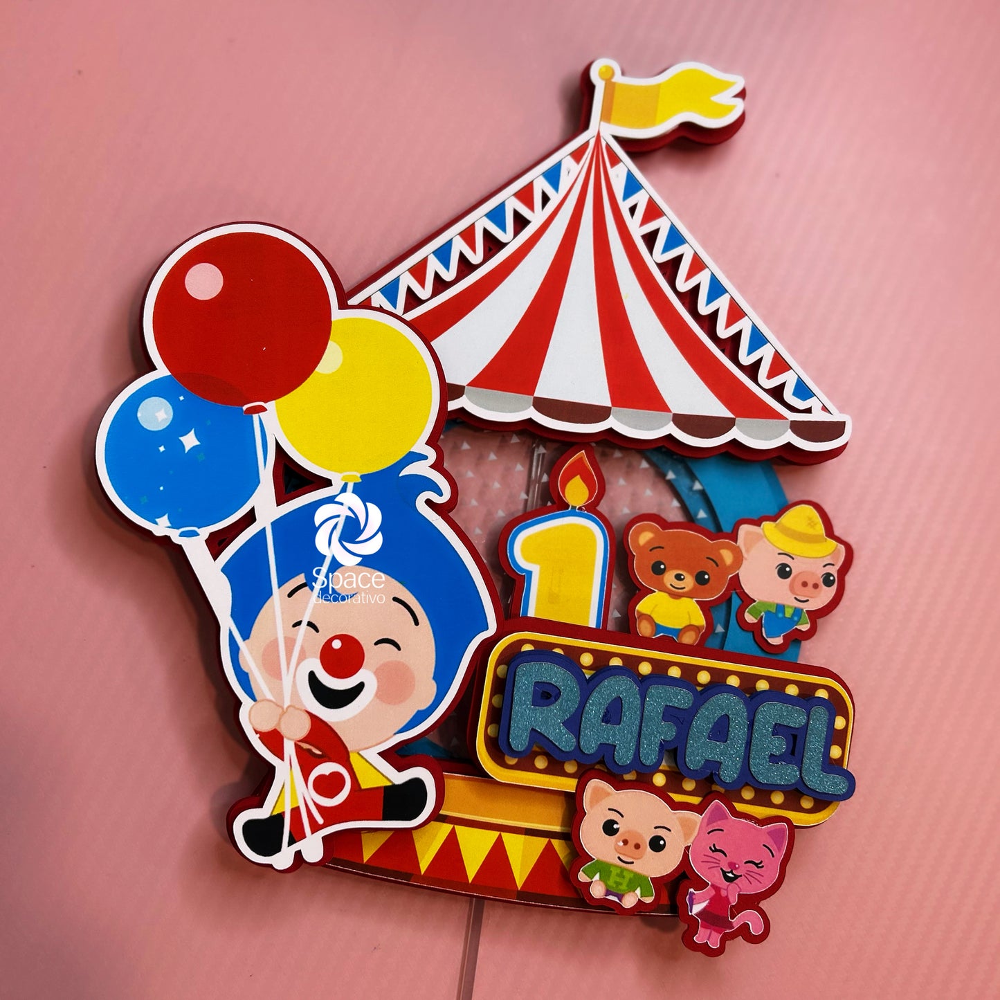 Cake topper plin plin